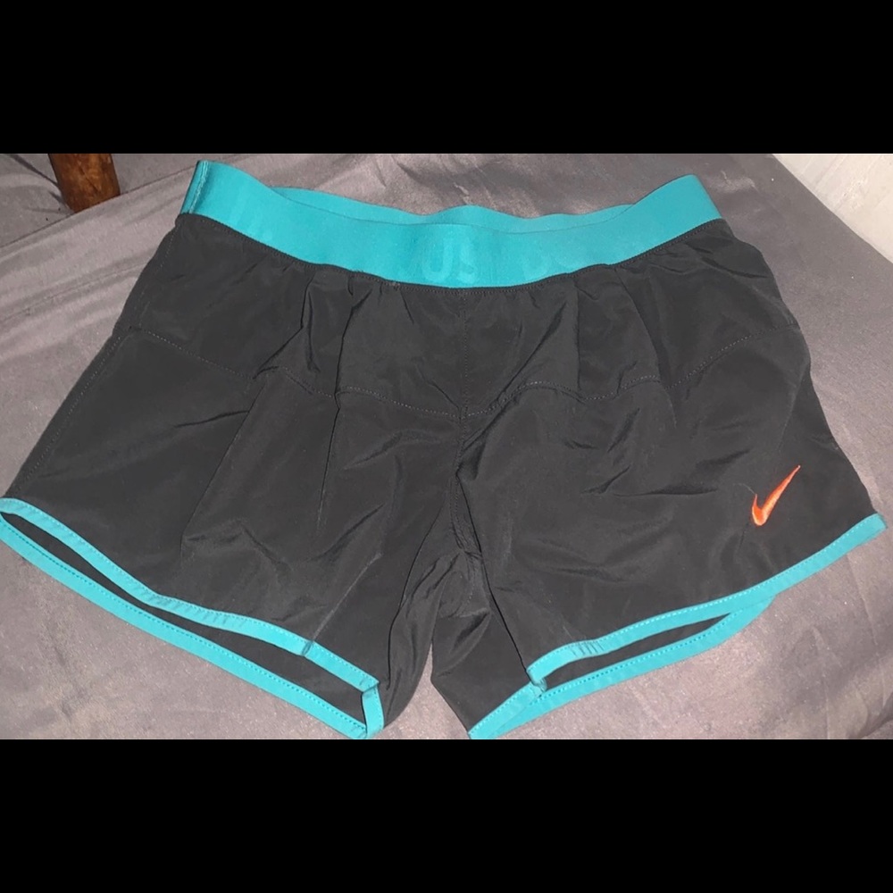 Gray/blue Nike shorts